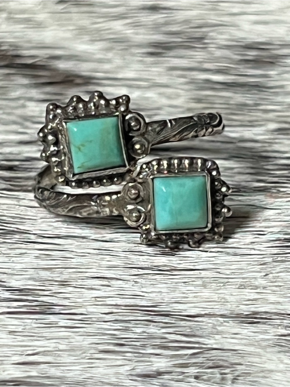 Sterling Silver Turquoise adjustable ring